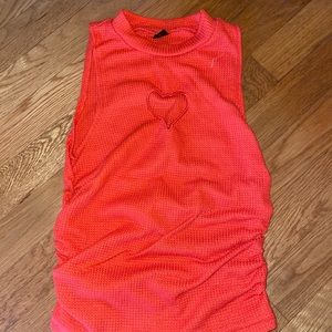 shein, red/orange, xs